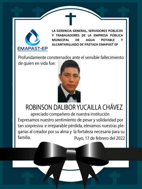 Acuerdo De Condolencia Robinson Yucailla